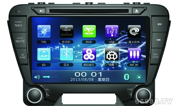 航成海马M5 GPS专车专用DVD导航
