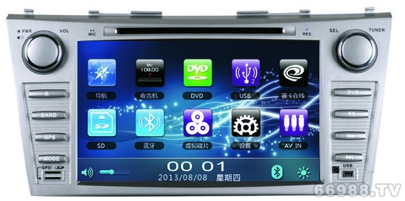 航成丰田凯美瑞9014 GPS专车专用DVD导航