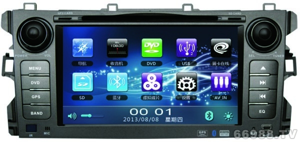 航成比亚迪G3 GPS专车专用DVD导航