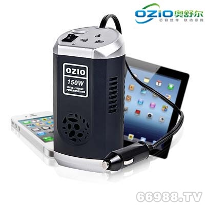 OZiO奥舒尔150W逆变器可乐罐形高端氧吧车载逆变器电源/带USB接口EP15