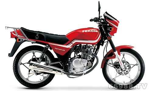 飞肯FK125-6A GS老红摩托车