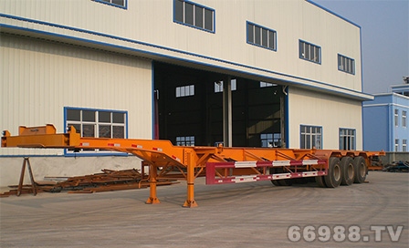 南明LSY9406TJZ型集装箱运输半挂车(小鹅颈、45英尺)