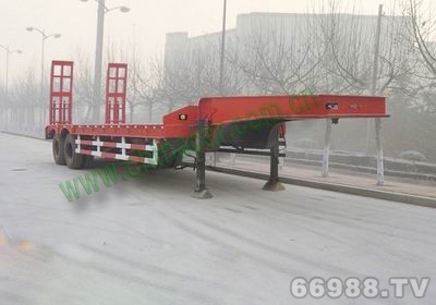 华驰泰骋 12.5米 10吨 2轴 低平板半挂车 LHT9200TDP