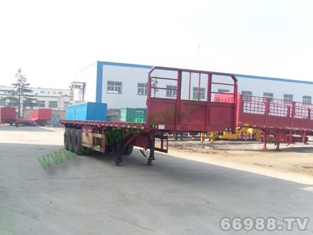 华驰泰骋 13米 33吨 3轴 平板半挂车 LHT9402