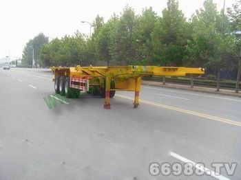 华驰泰骋 12.4米 30.5吨 3轴 集装箱运输半挂车 LHT9371TJZG