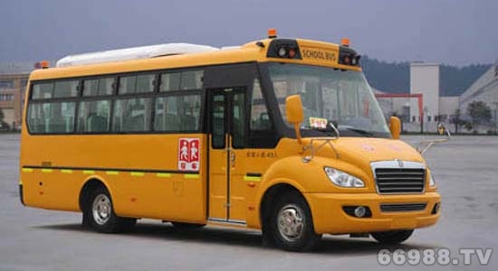 53座东风牌超龙EQ6880ST型小学生专用校车